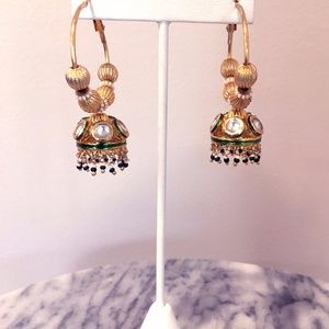 Traditional Indian Bell Statement Earrings